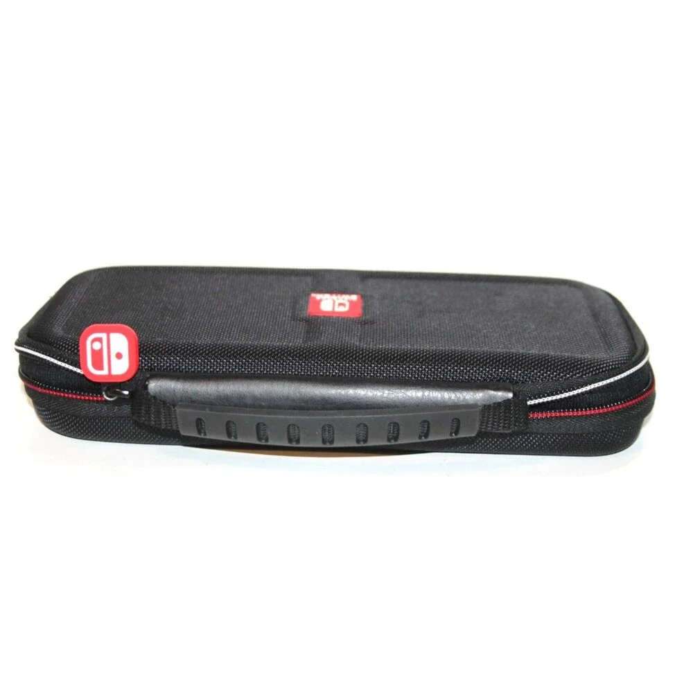 Nintendo Switch Protective Carrying Slim Case Power A Official Red Trim Black
